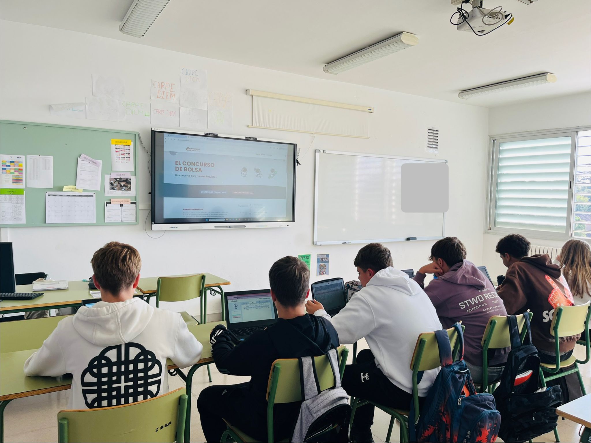 Ya ha comenzado el Concurso de Bolsa a nivel estatal en el que participa nuestro alumnado de Economía de 4º B